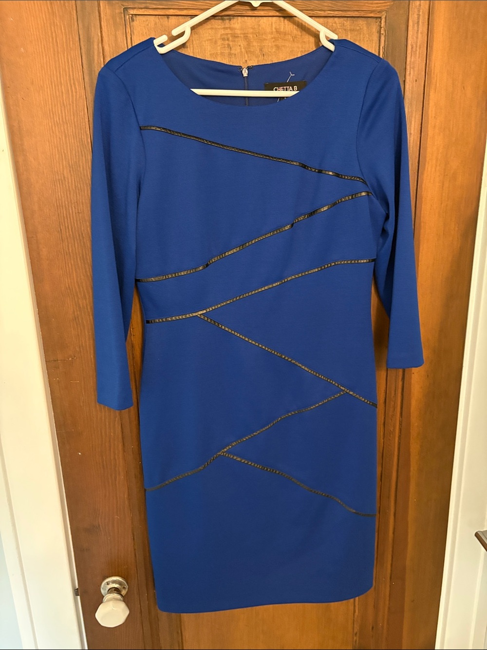 Royal Blue Long Sleeve Sheath Dress